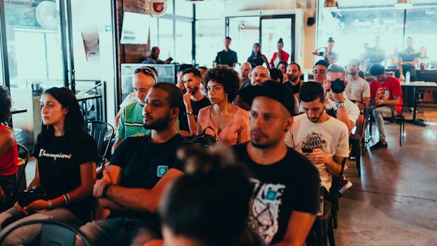 image of a tech networking event