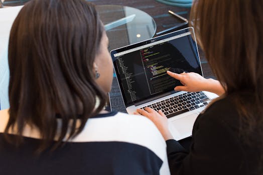 a developer working on a laptop