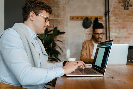 collaborative workspace in a tech hub