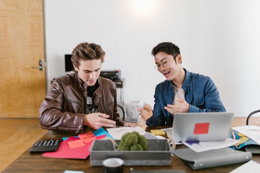 inspiring tech founders discussing ideas