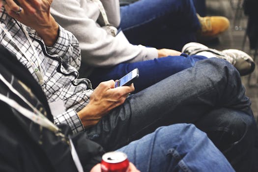 people networking at a tech event