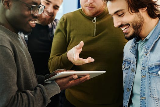 a tech professional presenting to a group