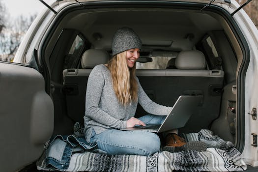 image of a freelancer working on a laptop